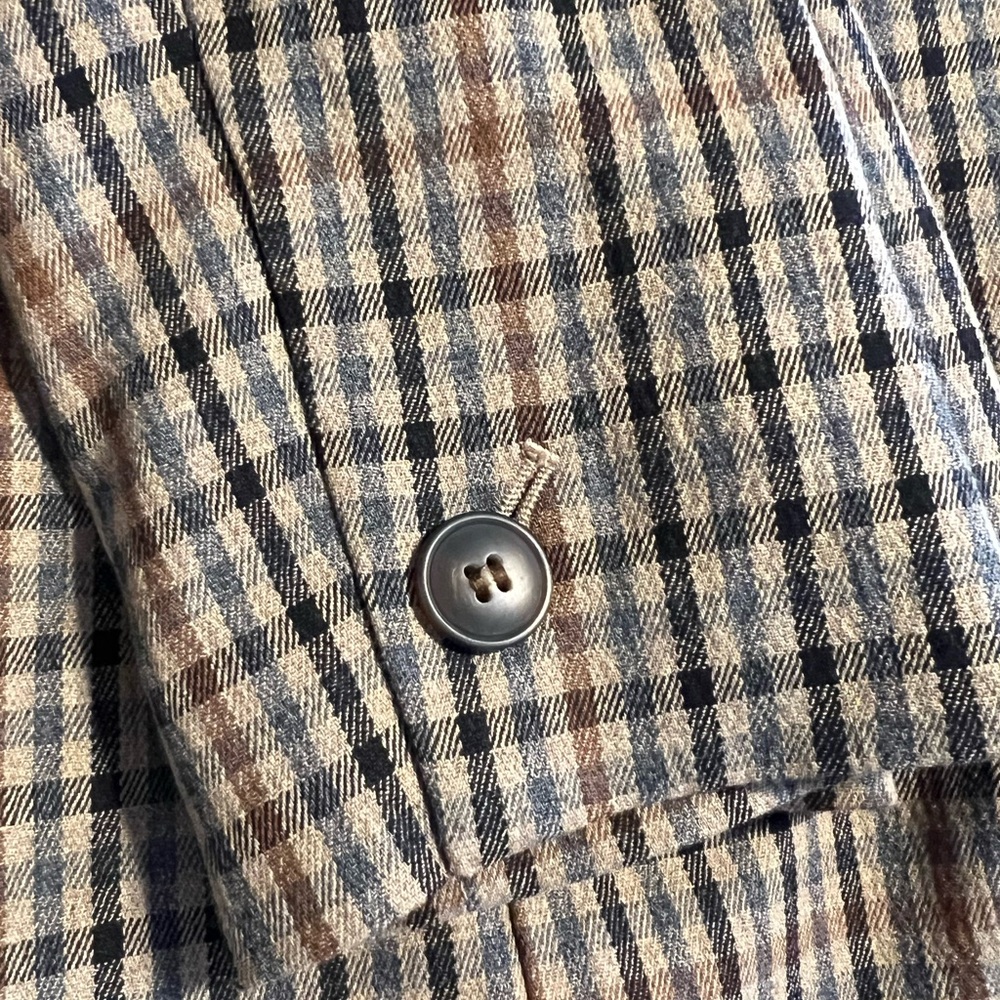 Madewell Women's Checkered Blazer - Black and Tan - Picture 7 of 7